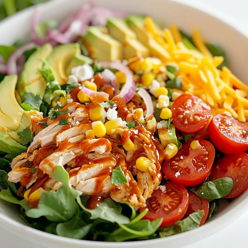 BBQ Chicken Salad Flavorful and Satisfying Meal