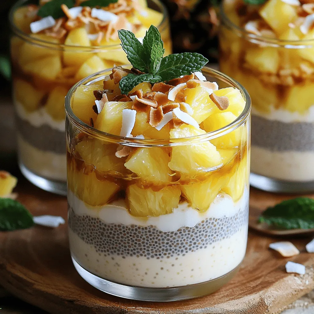 Pineapple Coconut Chia Pudding Refreshing and Easy to Make