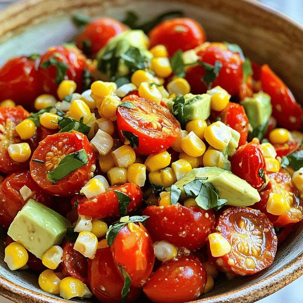 Roasted Tomato and Corn Salad Flavorful Summer Dish