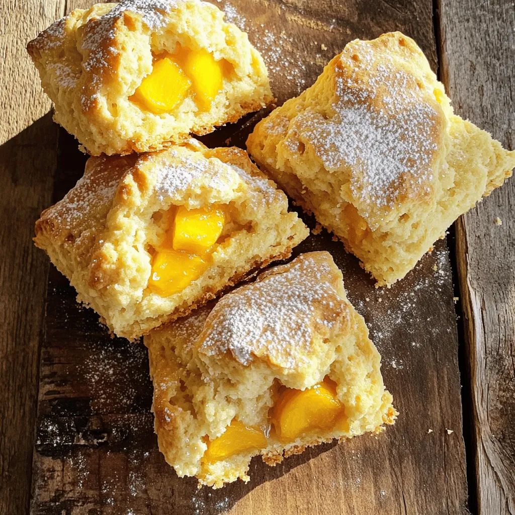 Fresh Peach Scones Delicious Treat for Any Occasion