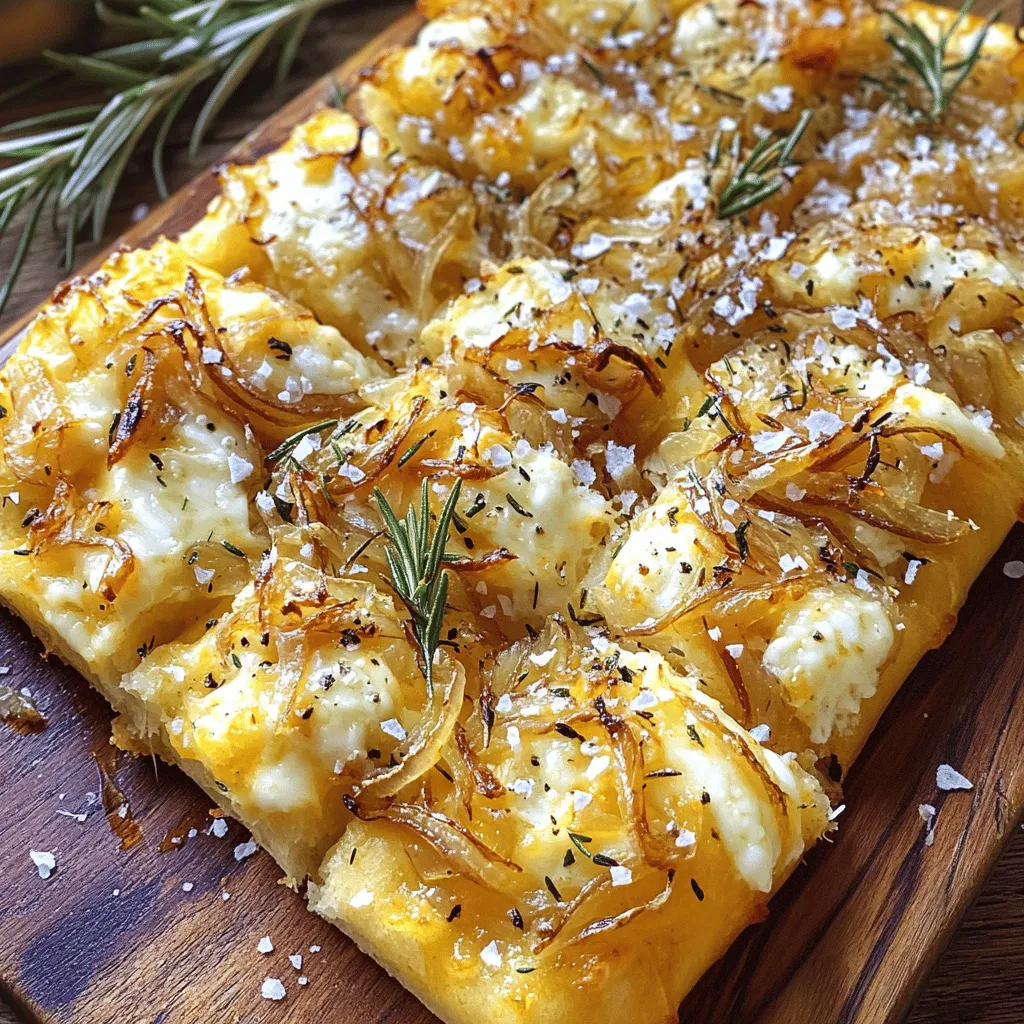 Cheesy Onion Focaccia Bread Easy and Delicious Recipe