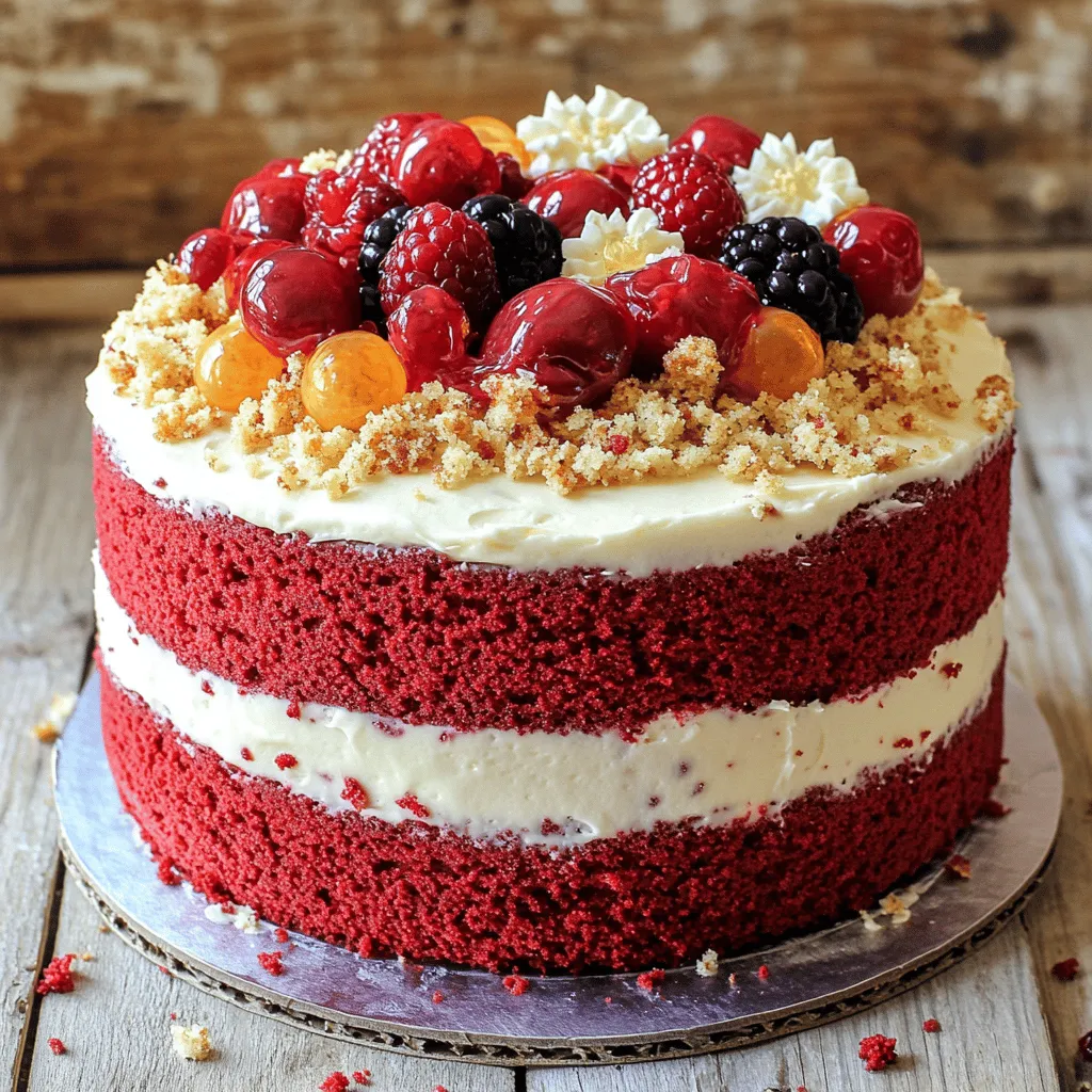To make the best red velvet layer cake, you need the following: