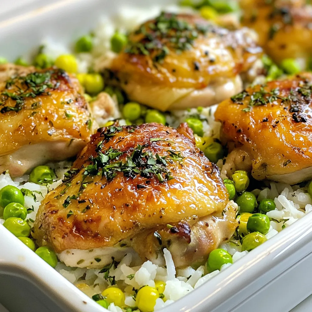 Oven-Baked Chicken and Rice Savory Family Meal