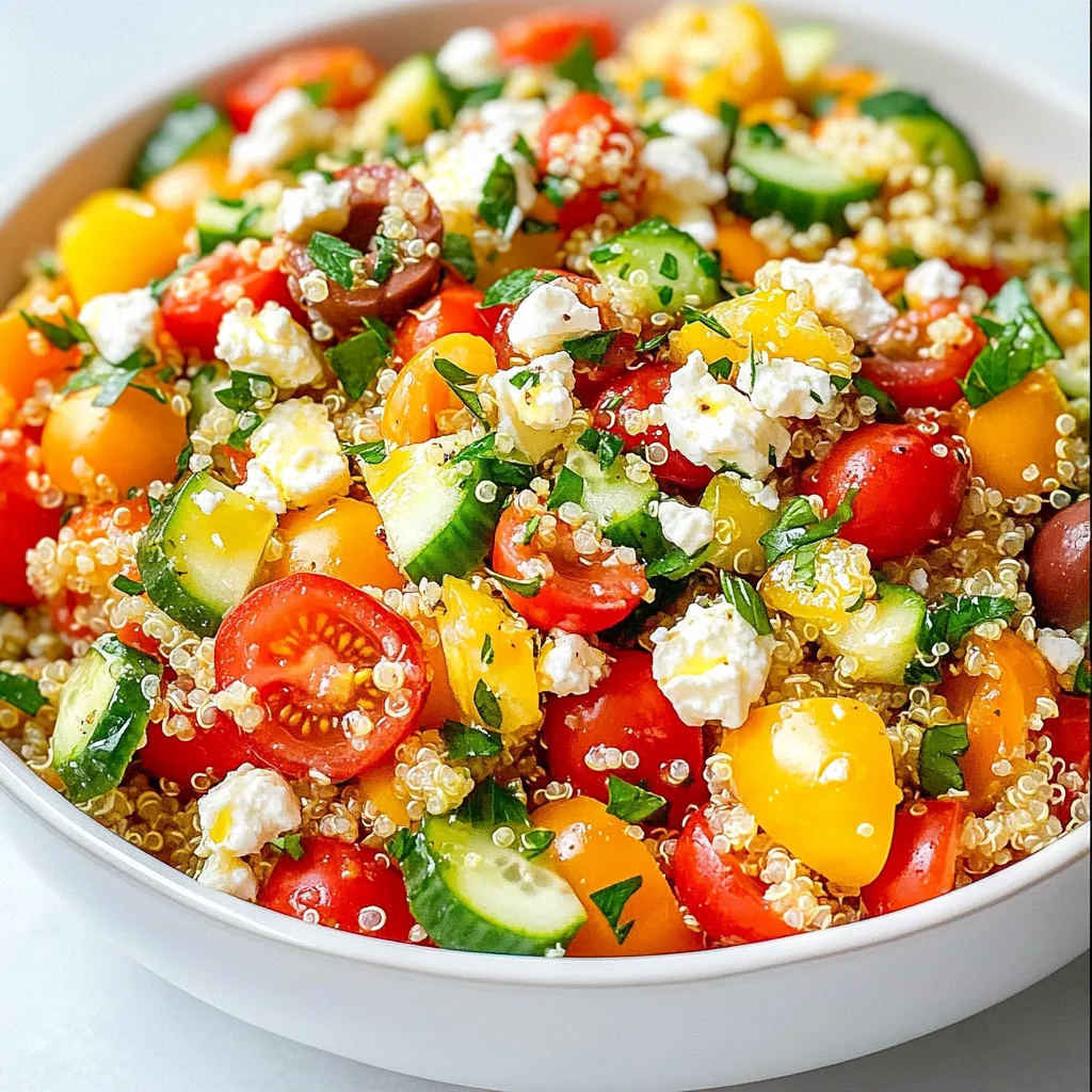 Mediterranean Quinoa Salad Flavorful and Nutritious