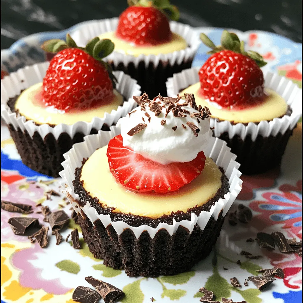 Chocolate strawberry mini cheesecakes are small desserts that pack big flavor. They blend the rich taste of chocolate with the sweet freshness of strawberries. This unique mix makes each bite a special treat.