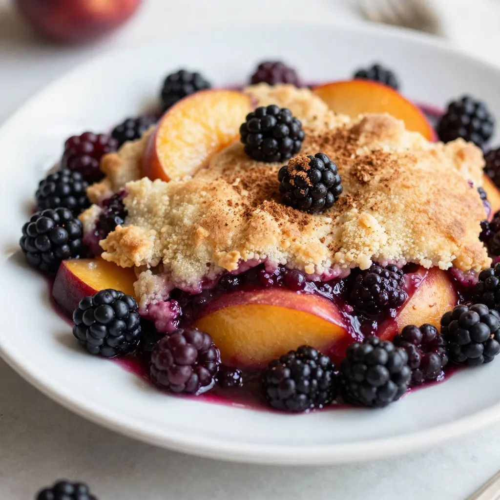 Blackberry Peach Cobbler Simple and Tasty Delight