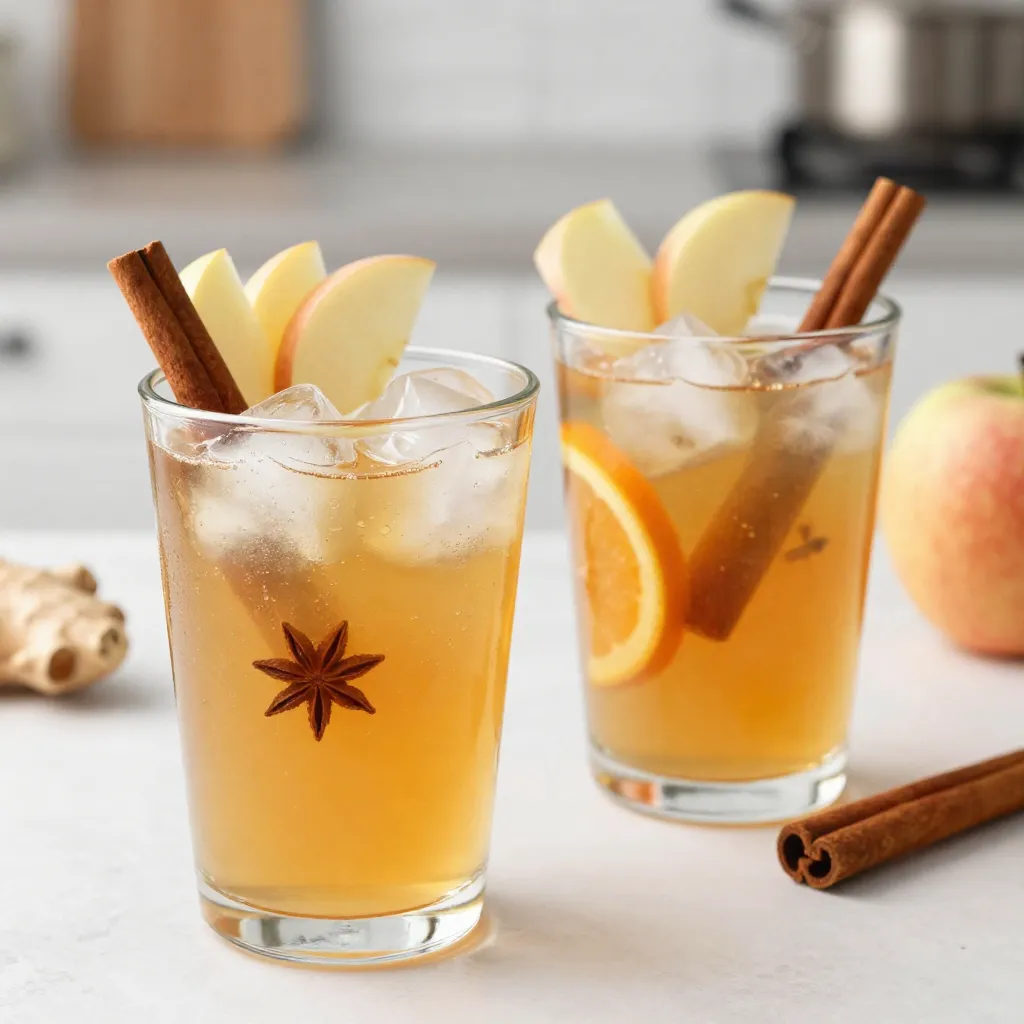 Spiced Apple Cider Mocktail Refreshing and Flavorful Drink