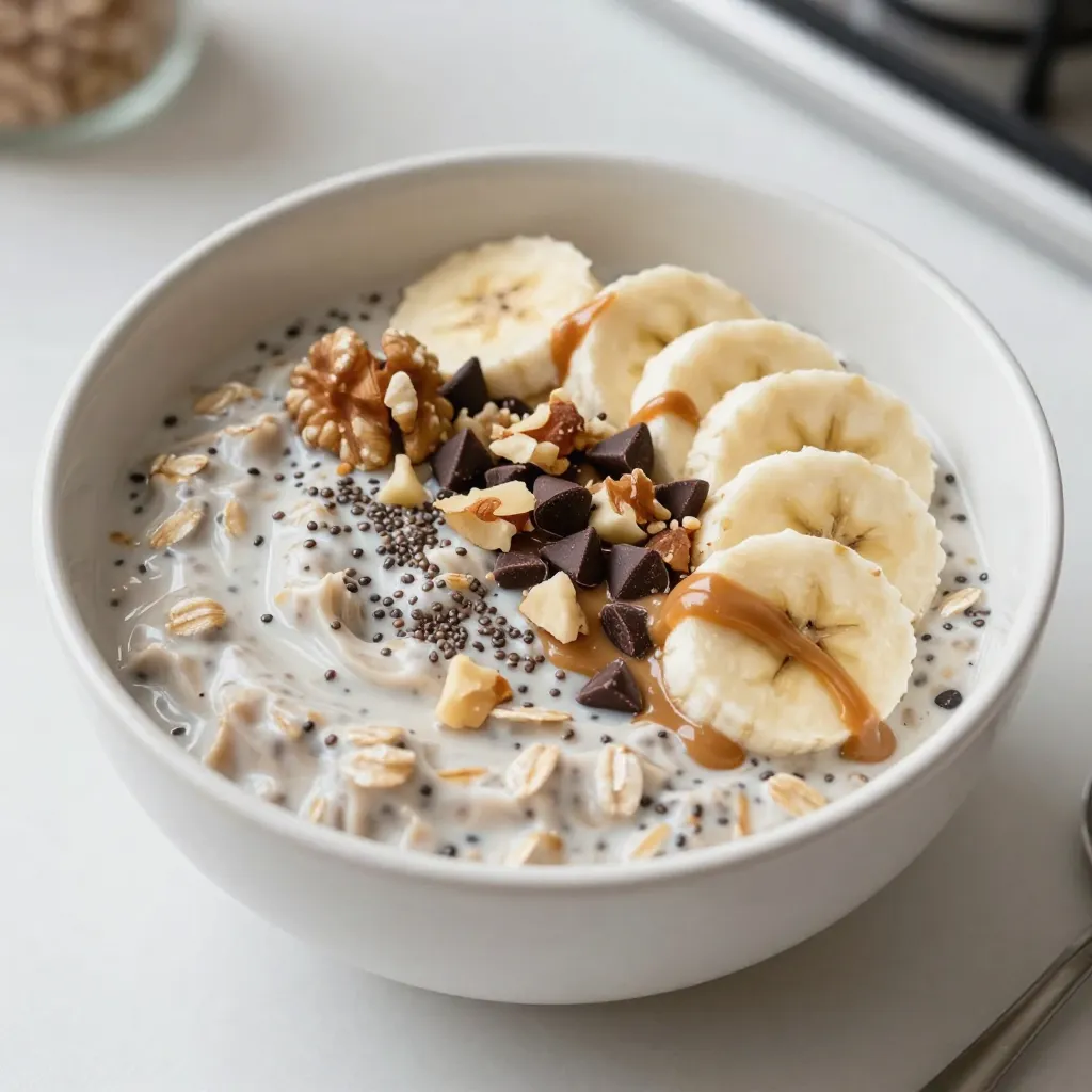 Chunky Monkey Overnight Oats Easy and Delicious Recipe