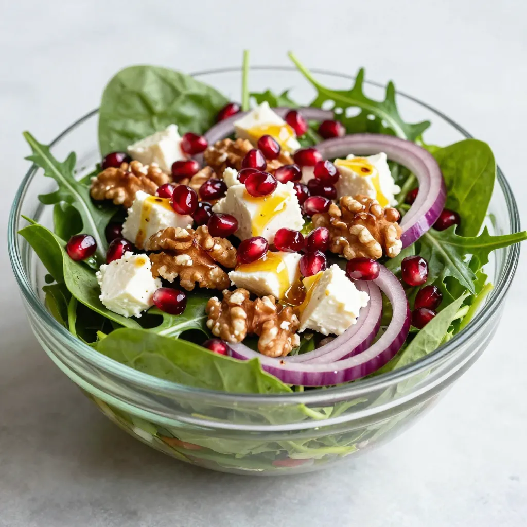 Pomegranate Feta Salad Fresh and Flavorful Delight