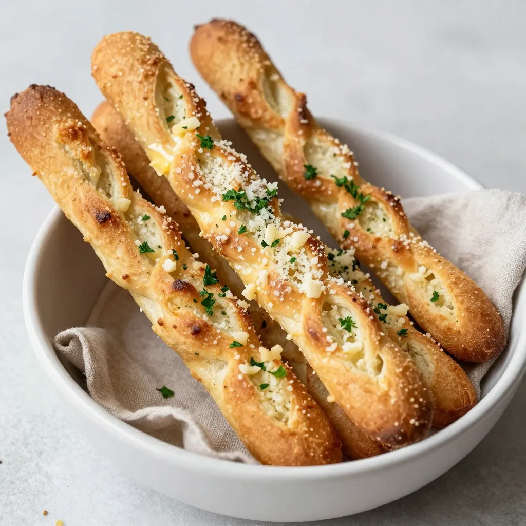 Garlic Parmesan Knotted Breadsticks Flavorful Delight
