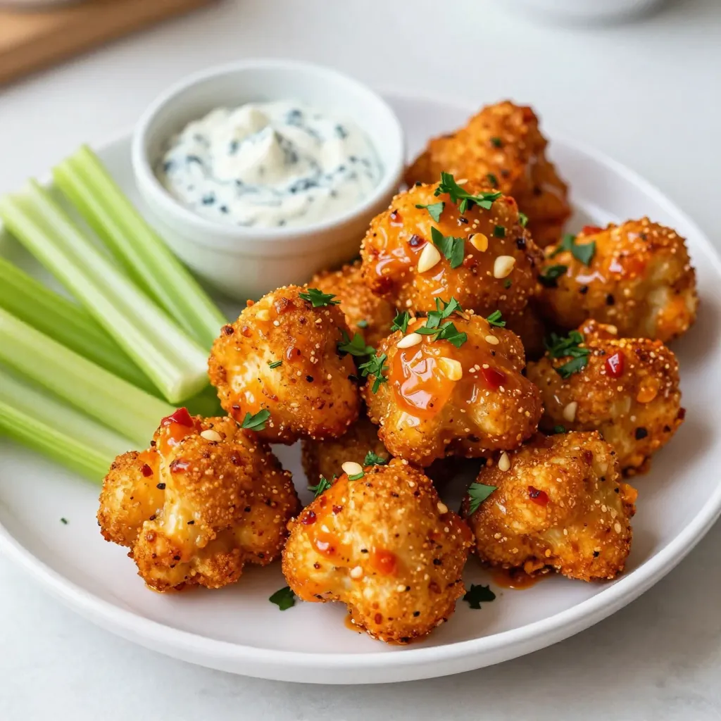 Buffalo Cauliflower Bites Crispy and Flavorful Snack