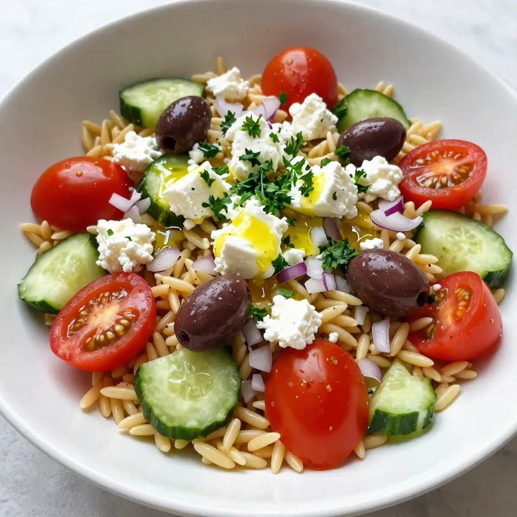 Mediterranean Orzo Salad Flavorful and Fresh Dish