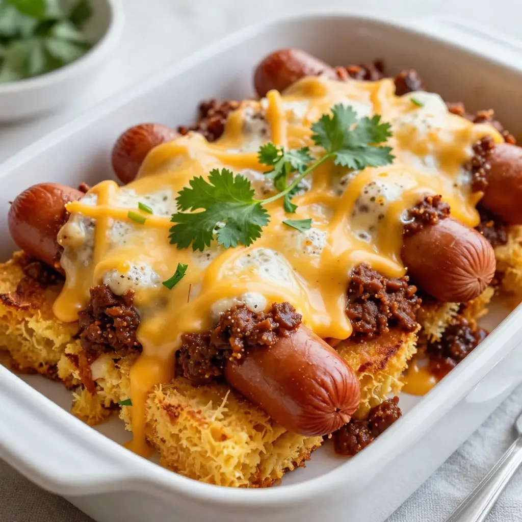 Chili Cheese Dog Casserole Easy and Flavorful Recipe