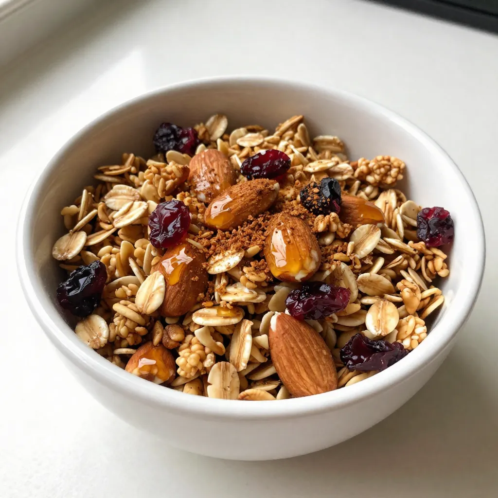 Vanilla Almond Granola Crisp and Nutritious Snack
