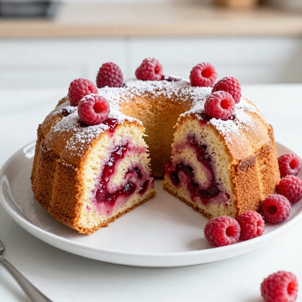 Raspberry Swirl Pound Cake Delightful and Simple Recipe