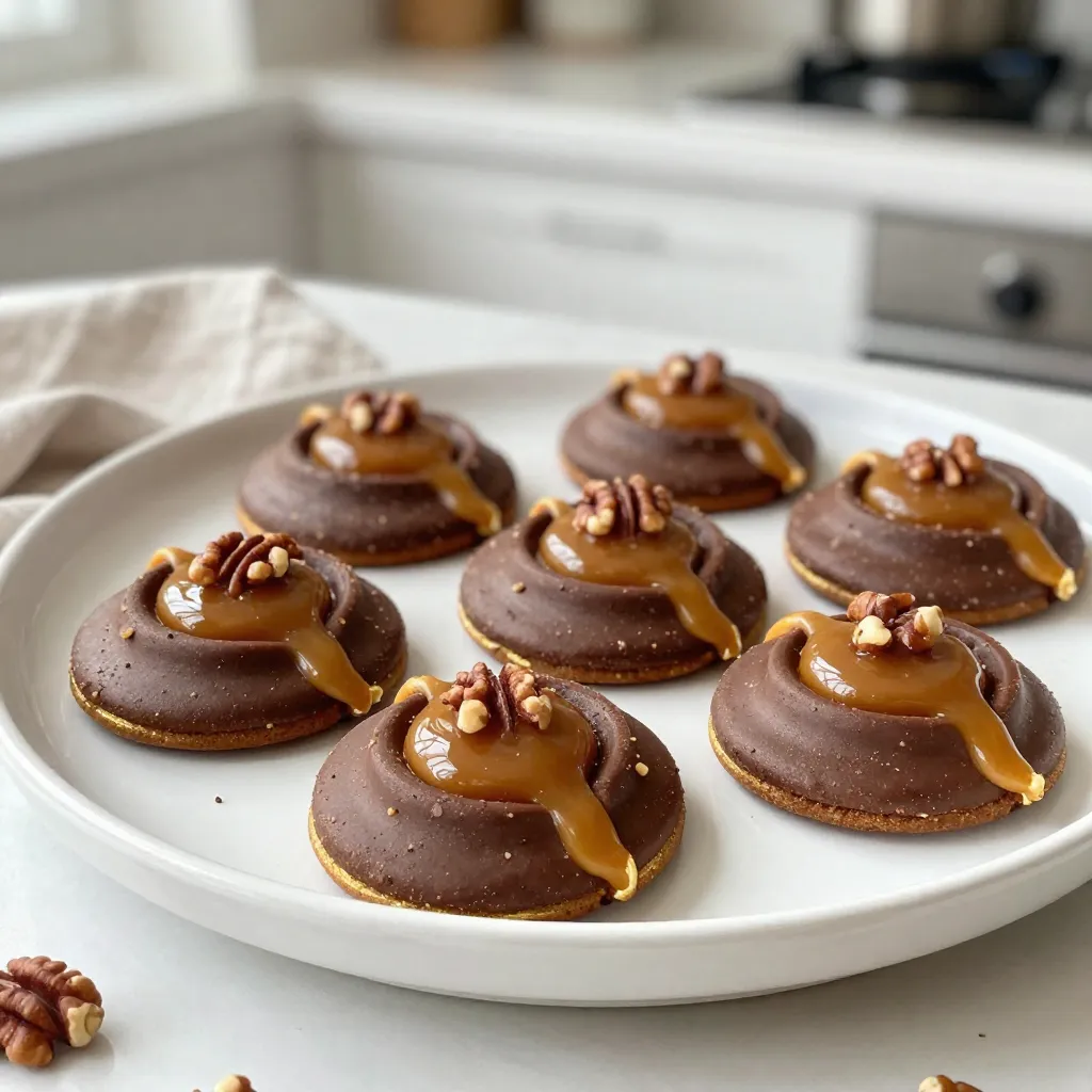 Chocolate Caramel Turtle Cookies Delightful Treats