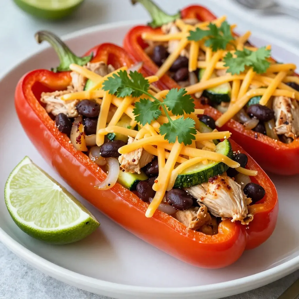 Chicken Fajita Stuffed Peppers Flavorful Meal Idea