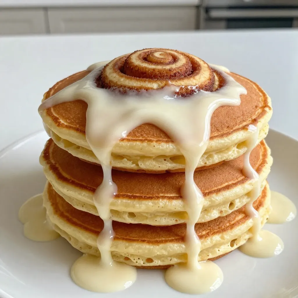 Cinnamon Roll Pancakes Fluffy and Delicious Recipe