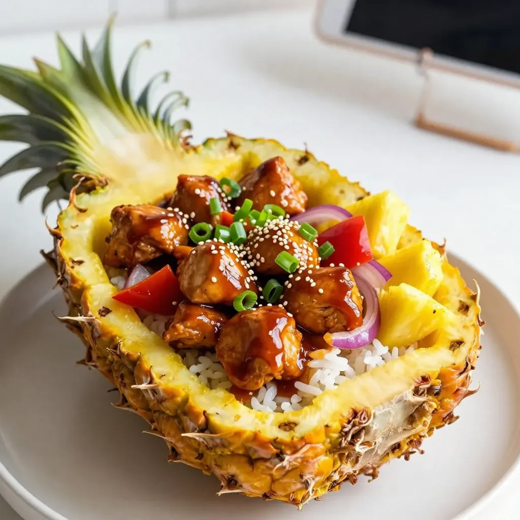 Teriyaki Chicken Pineapple Bowls Flavorful and Easy Meal