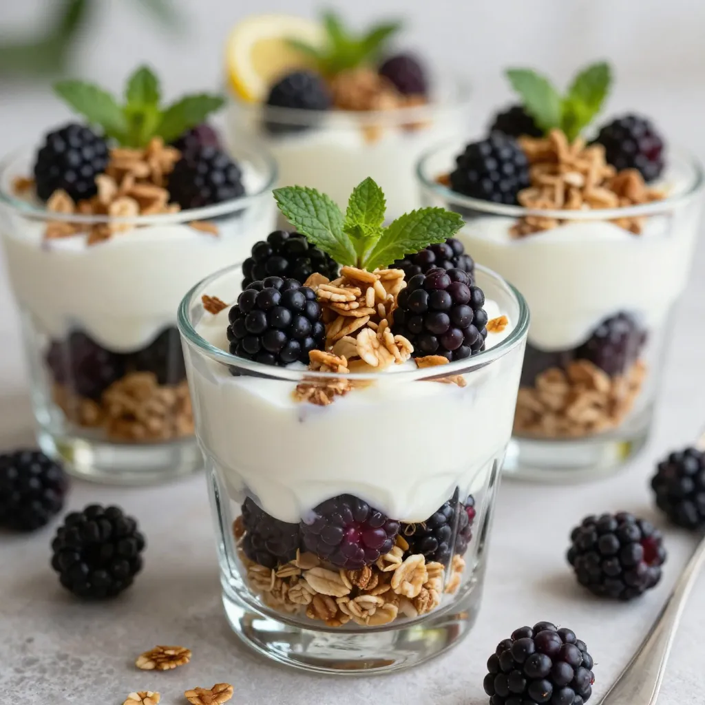Blackberry Lemon Yogurt Parfait Fresh and Tasty Treat