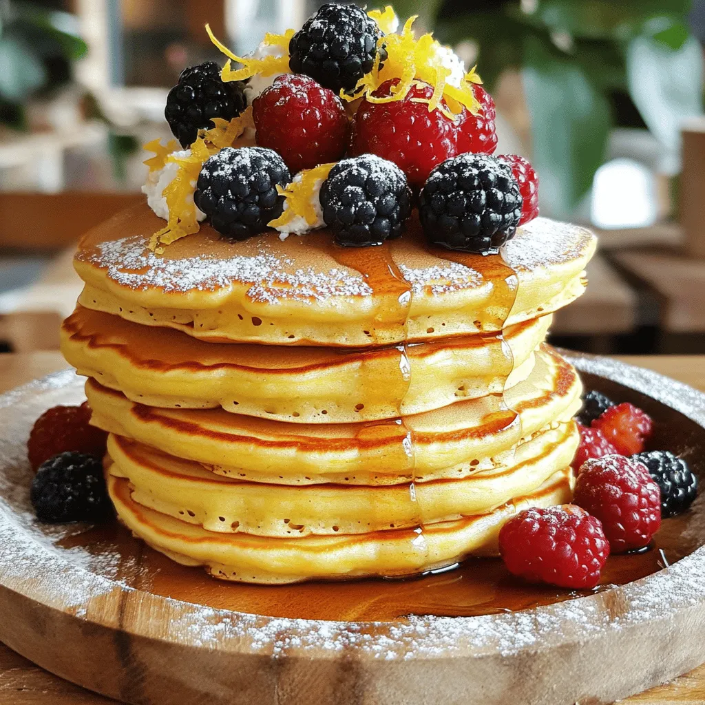 Lemon Ricotta Pancakes Fluffy and Delicious Breakfast