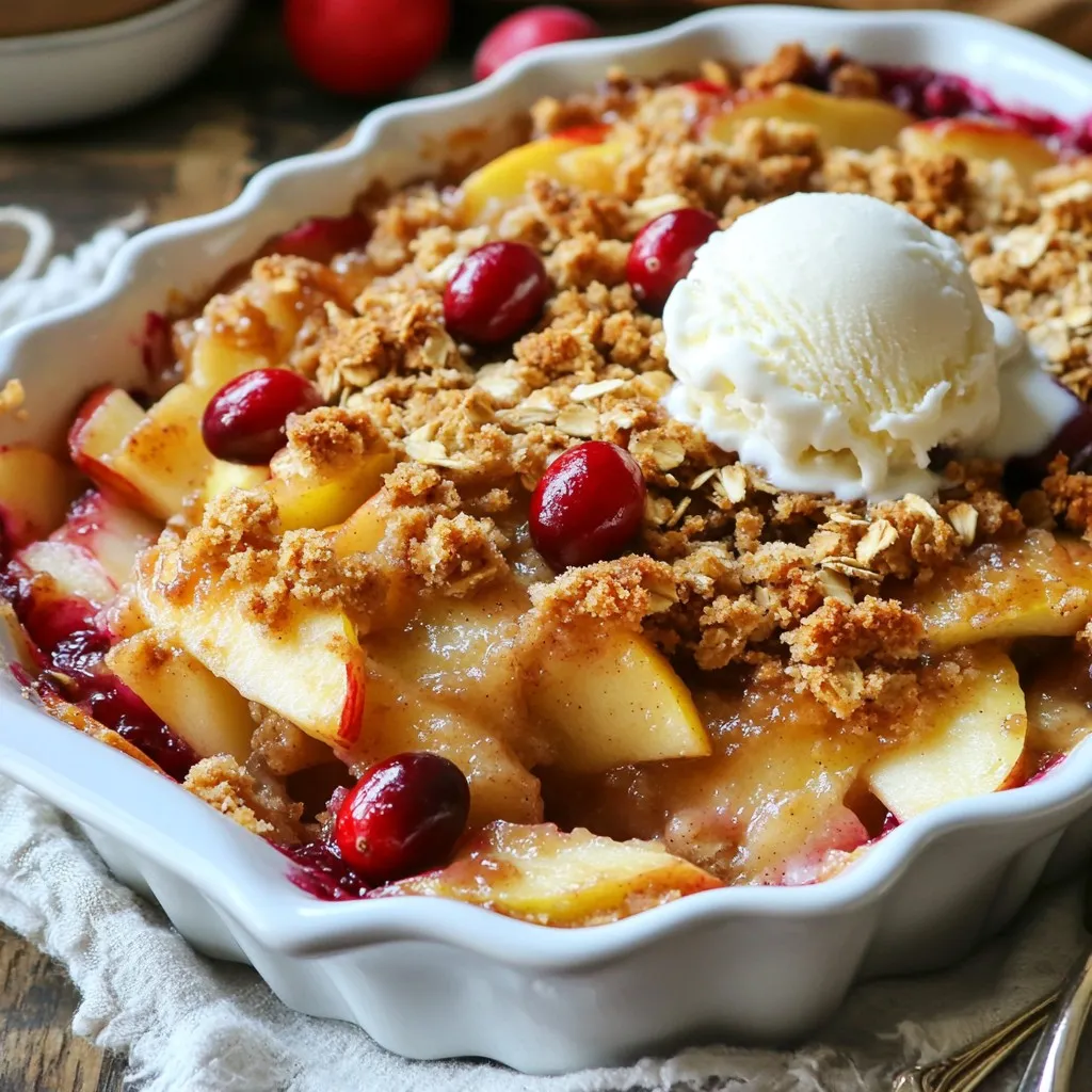 Cranberry Apple Crisp Delicious and Easy Dessert Recipe