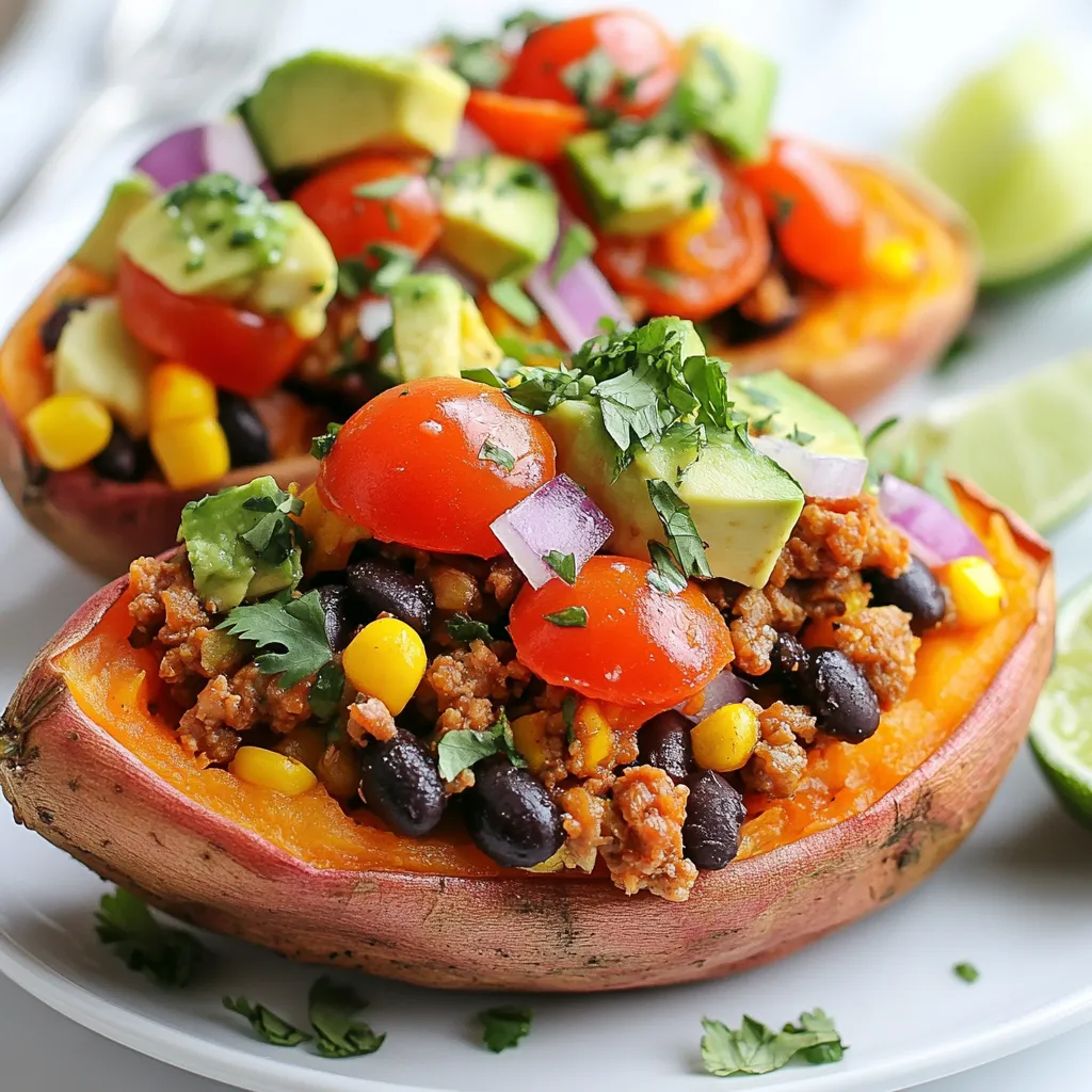 Taco Stuffed Sweet Potatoes Flavorful Delicious Meal