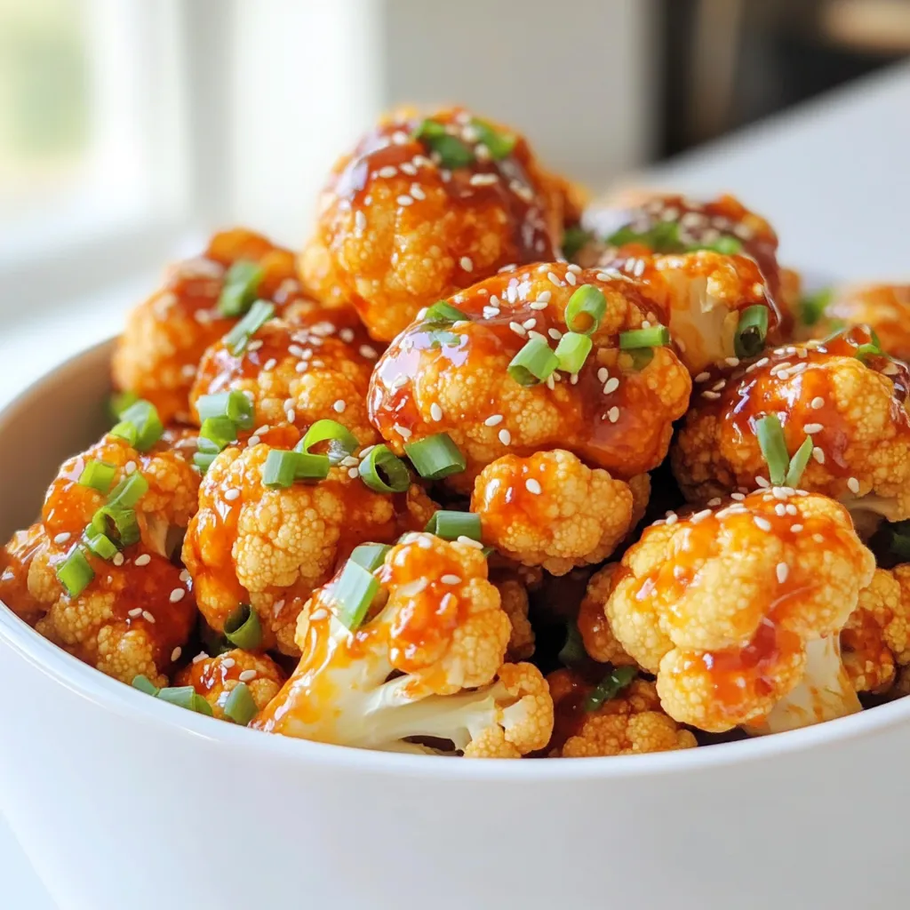 Air Fryer Sweet Chili Cauliflower Flavorful Treat