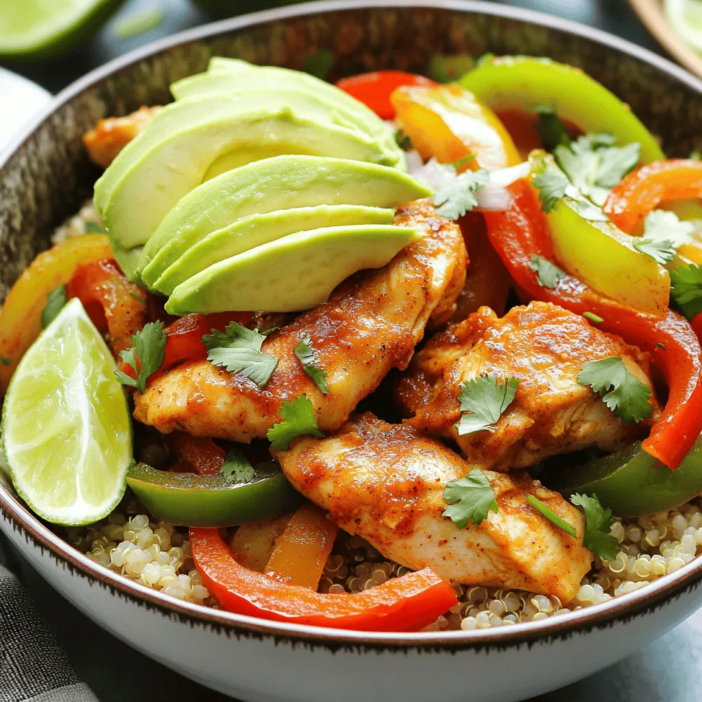 Savory Chicken Fajita Bowls Quick and Easy Recipe