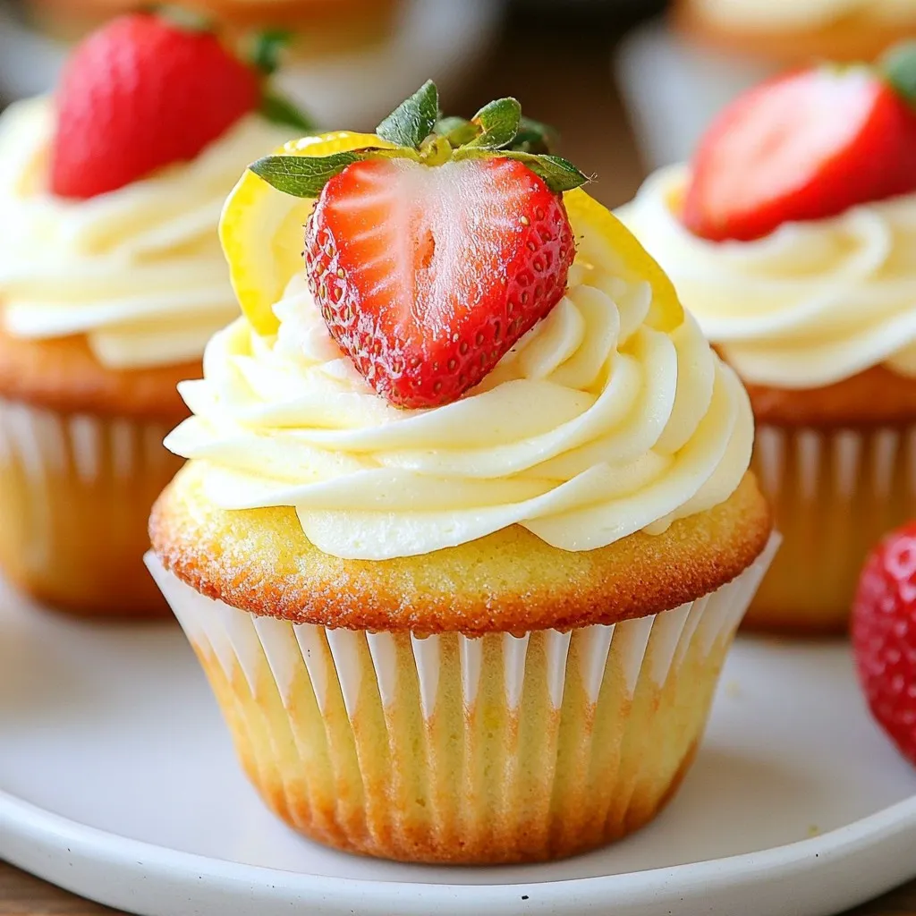 Strawberry Lemonade Cupcakes Delicious and Fresh Treat