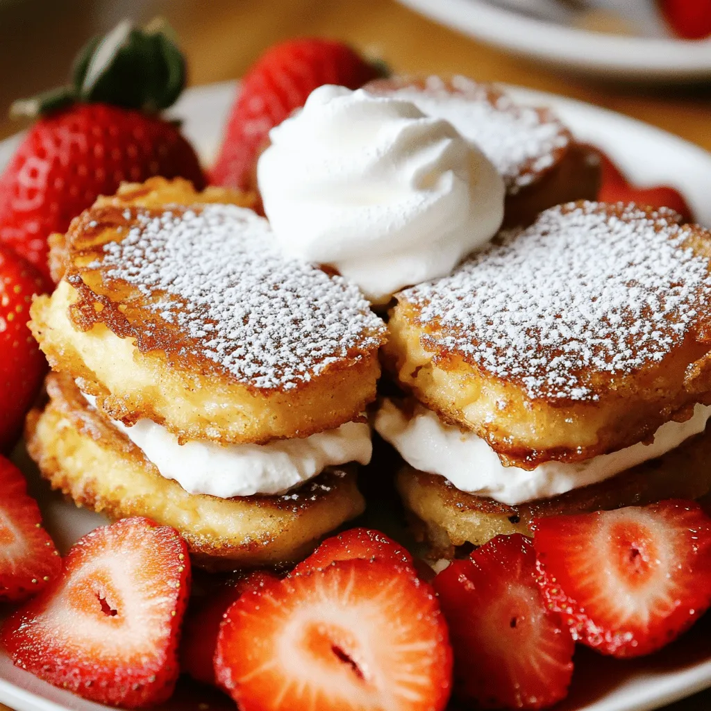 To make Fried Strawberry Cheesecake Sandwiches, gather the following ingredients: