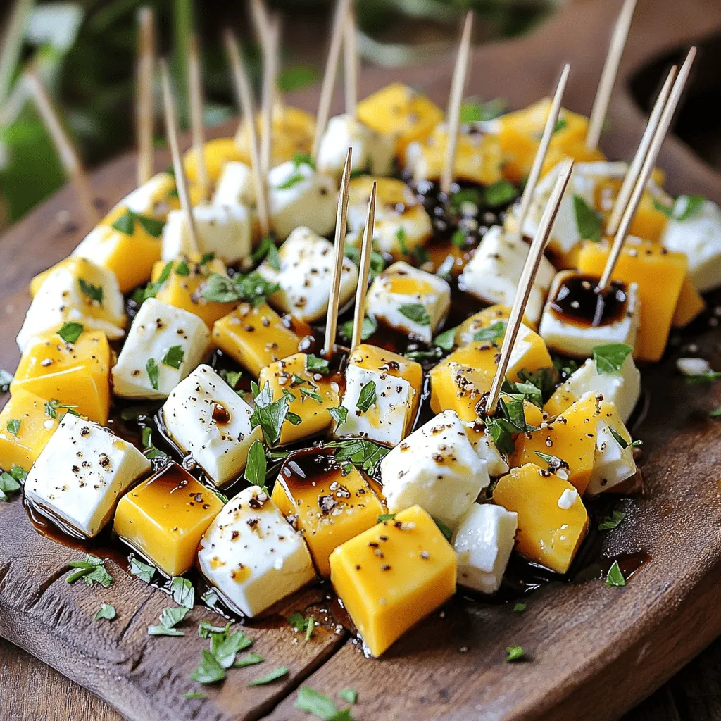 Easy Marinated Cheese Appetizer Savory and Simple Dish