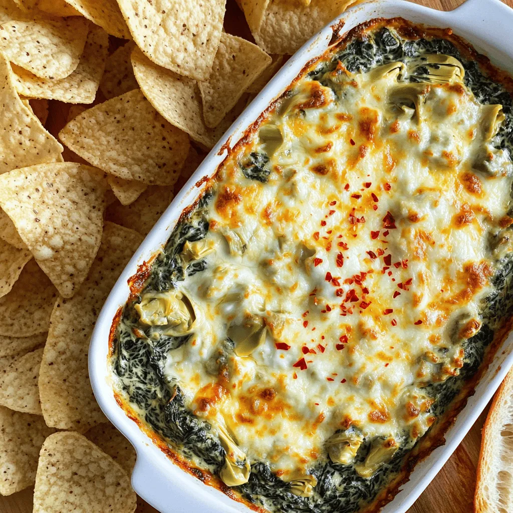 Creamy Spinach Artichoke Dip Savory Crowd Pleaser