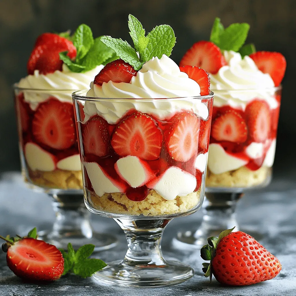 Mini Strawberry Shortcake Trifles Irresistible Dessert Delight