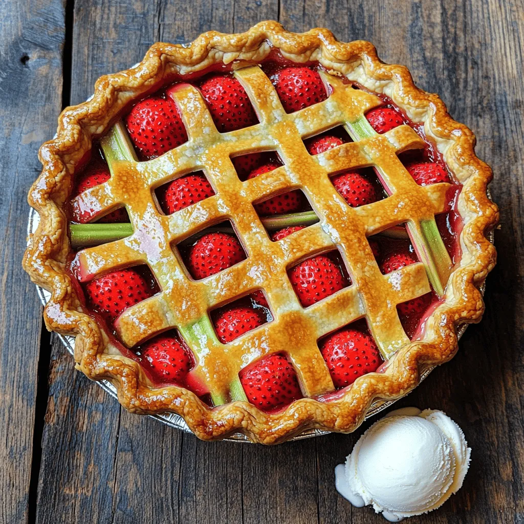 - 2 cups fresh strawberries, hulled and sliced - 2 cups rhubarb, chopped