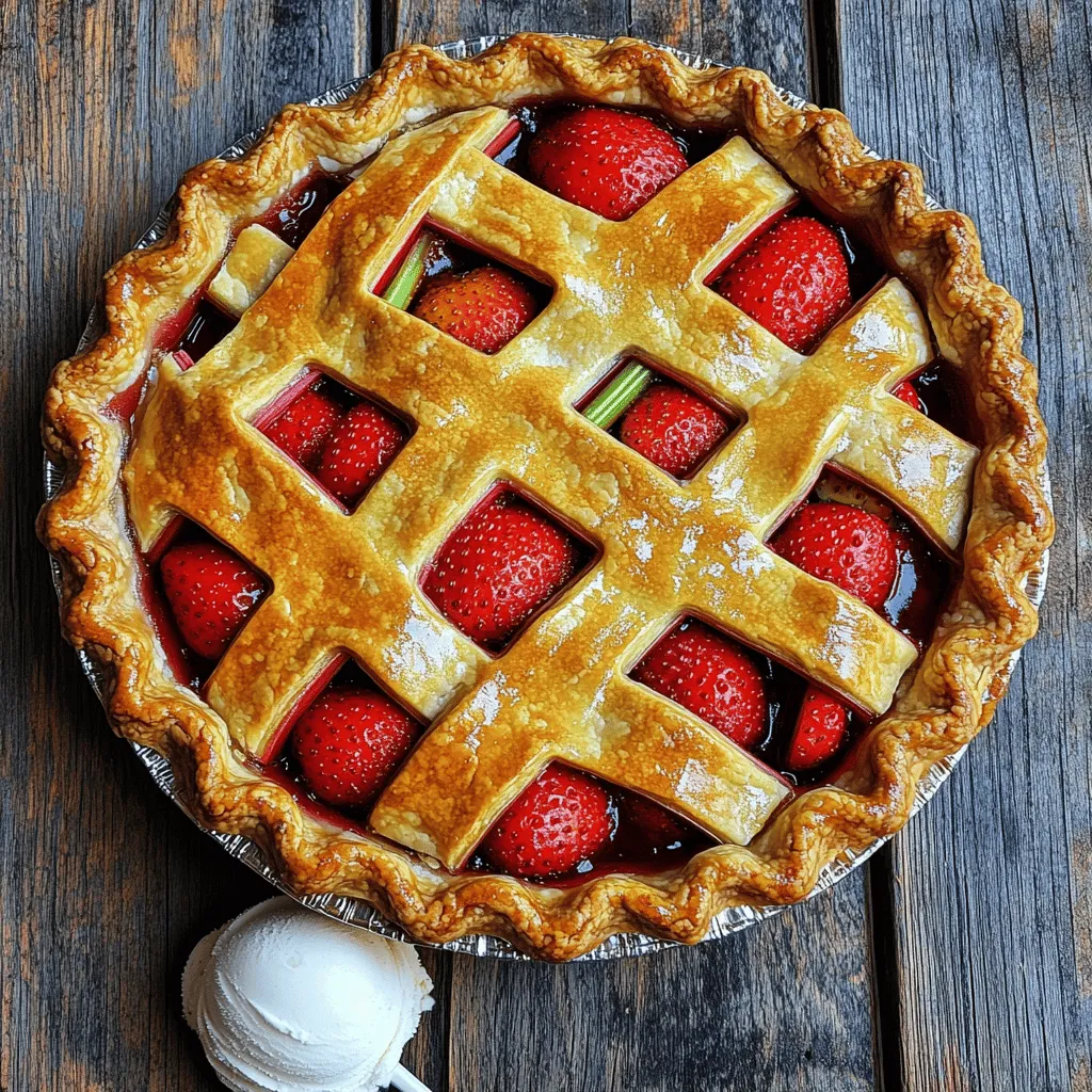 Strawberry-Rhubarb Pie Simple and Delicious Recipe
