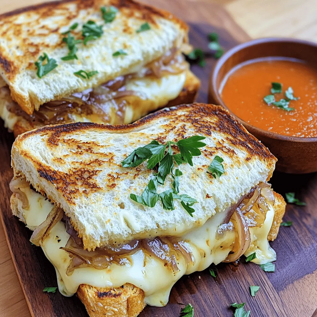 Savory French Onion Grilled Cheese Sandwich Delight