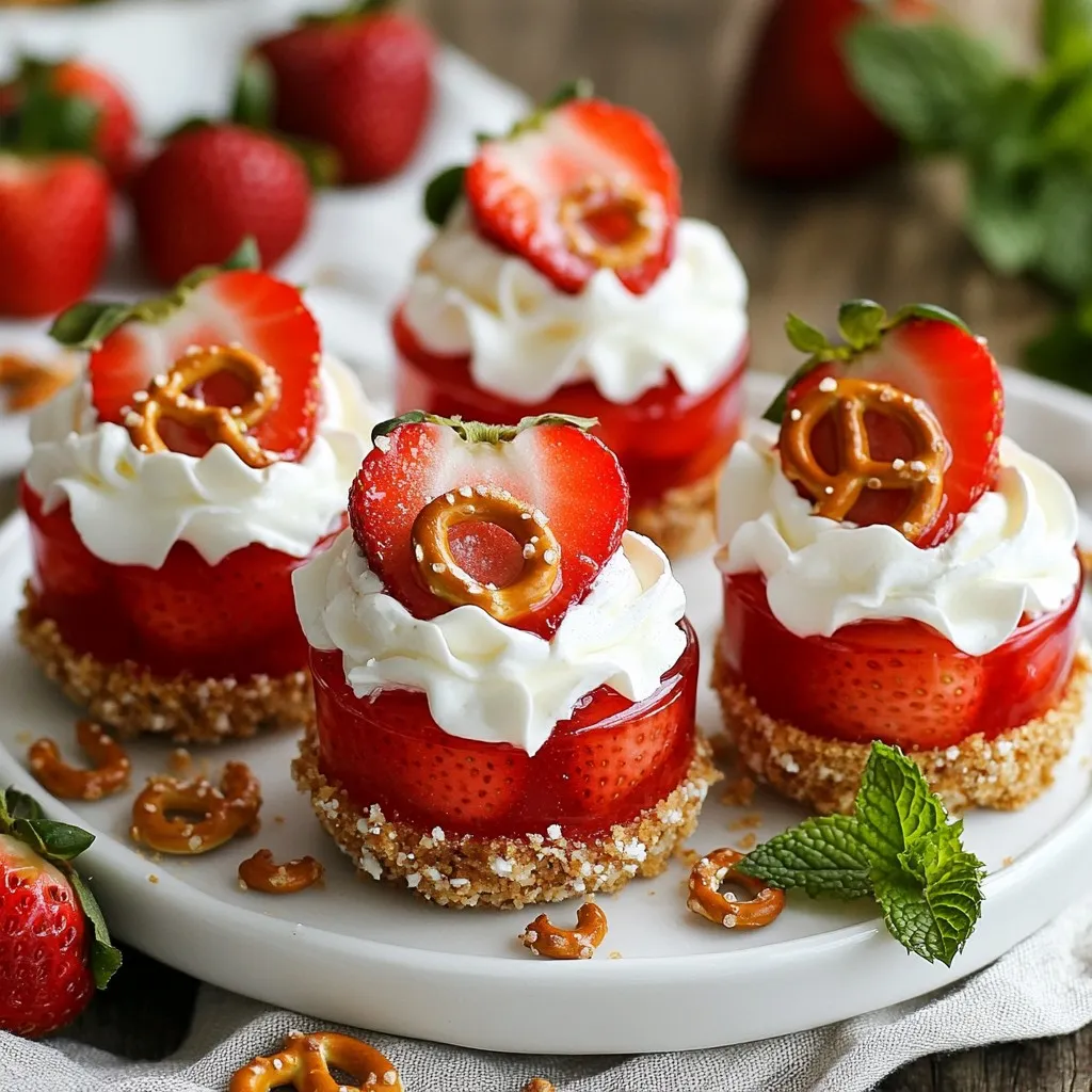 Strawberry Pretzel Salad Cups Delightful and Easy Treat