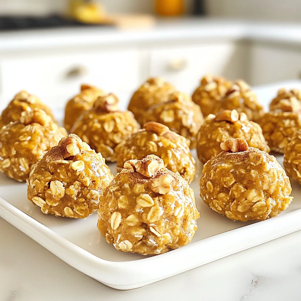 No Bake Maple Pumpkin Oat Bites Easy Healthy Snack