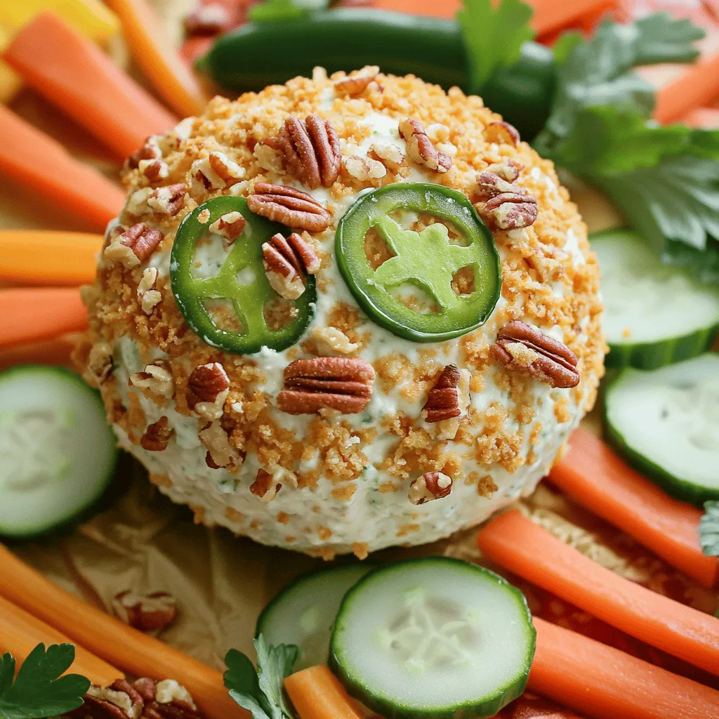 To make a delicious bacon ranch jalapeno cheeseball, you need simple and tasty ingredients. The key items include: