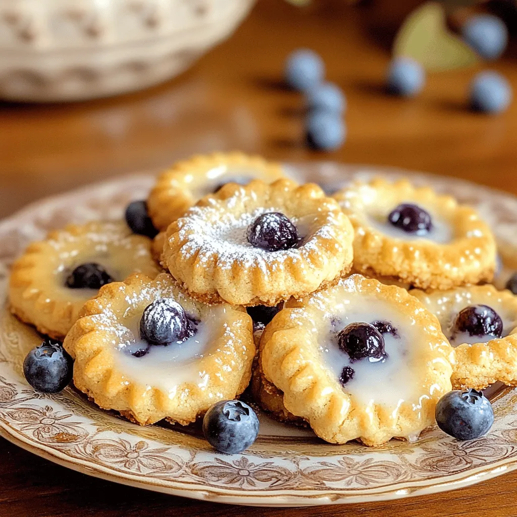 To make blueberry pie cookies, you need simple but key ingredients.