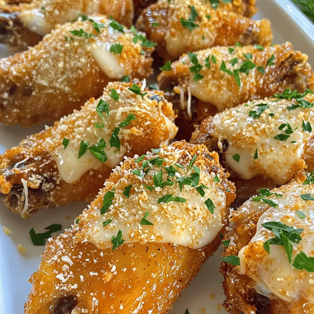 Garlic Parmesan wings are a tasty twist on classic chicken wings. They are coated in a rich mix of garlic and Parmesan cheese. This dish is perfect for parties or a cozy night in.