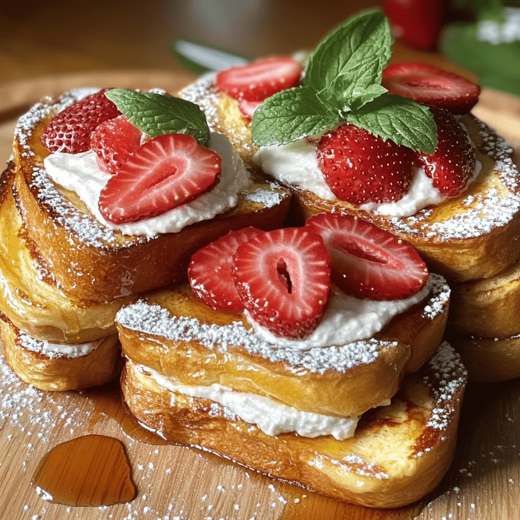 Cream Cheese Strawberry Stuffed French Toast Delight