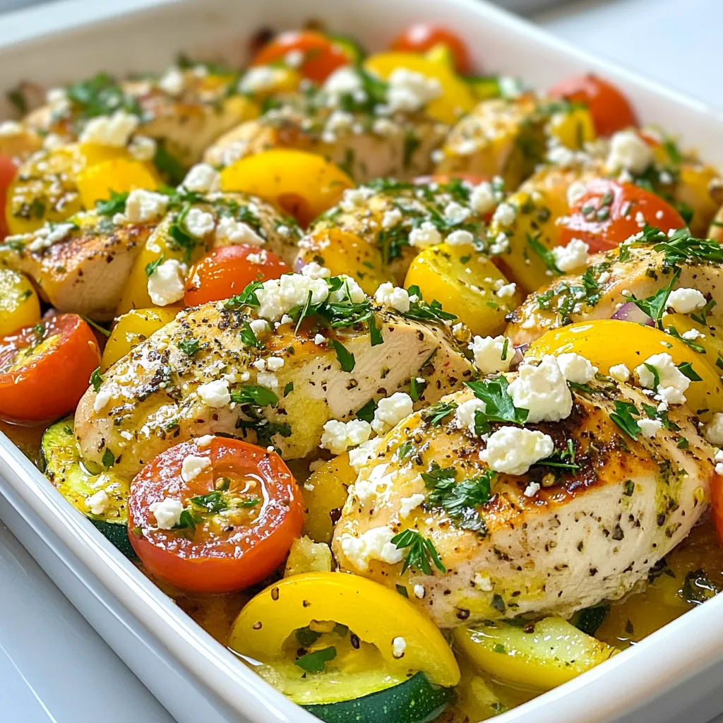 Mediterranean Chicken Zucchini Bake Flavorful Delight