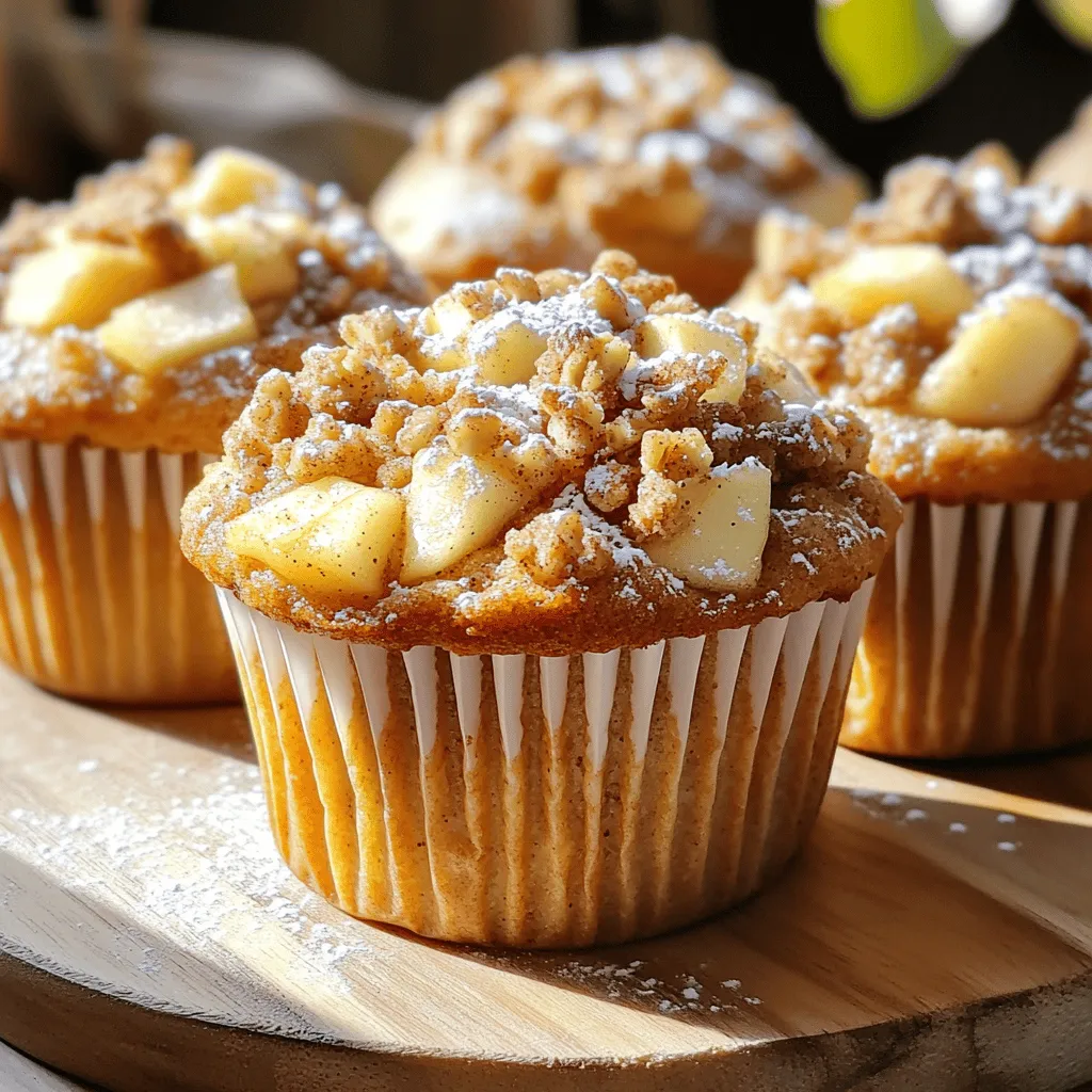Apple Cinnamon Streusel Coffee Cake Muffins Delight