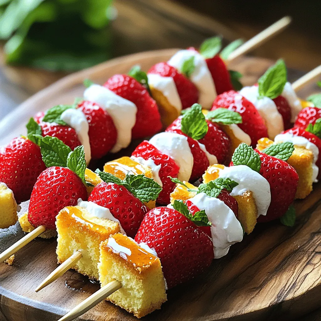 Strawberry Shortcake Kabobs Simple and Tasty Treat