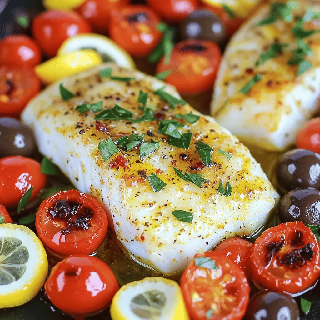 Mediterranean Style Baked Cod Flavorful and Fresh Meal