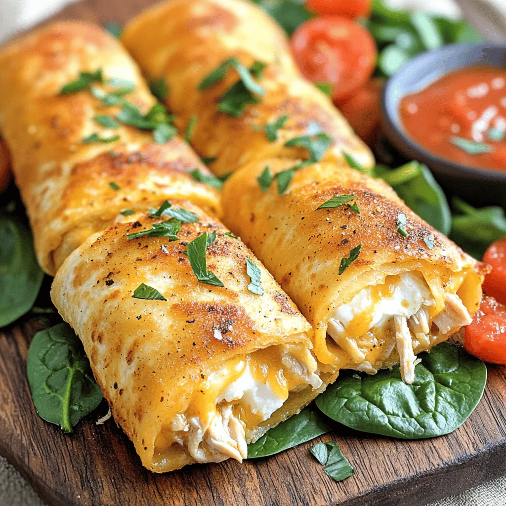 Cheesy Garlic Chicken Wraps Flavorful and Simple Meal