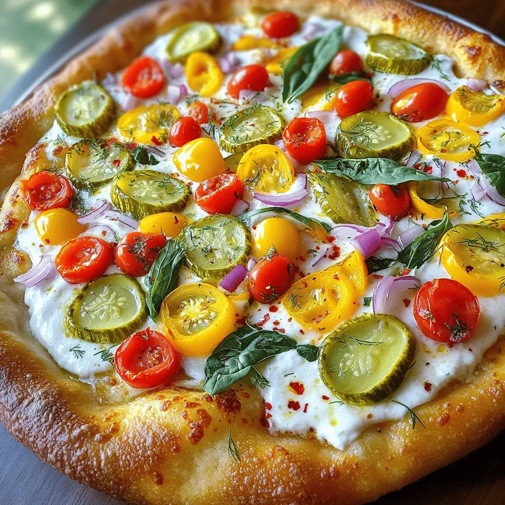 Pickle Ranch Veggie Pizza Flavorful and Fresh Recipe