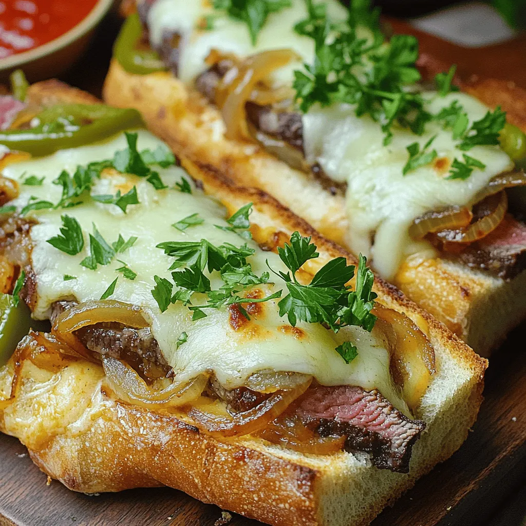 The key to great Philly cheesesteak cheesy bread lies in the ingredients. First, you need the best bread for cheesesteaks. A large Italian loaf or a fresh baguette works well. These breads can hold all the tasty fillings without getting soggy.